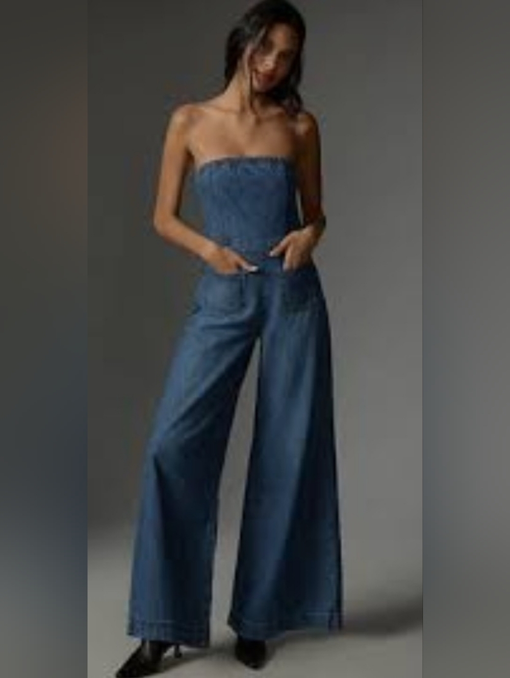 Pilcro Skipper Denim Jumpsuit, Size 2 , nwot - Picture 3 of 4